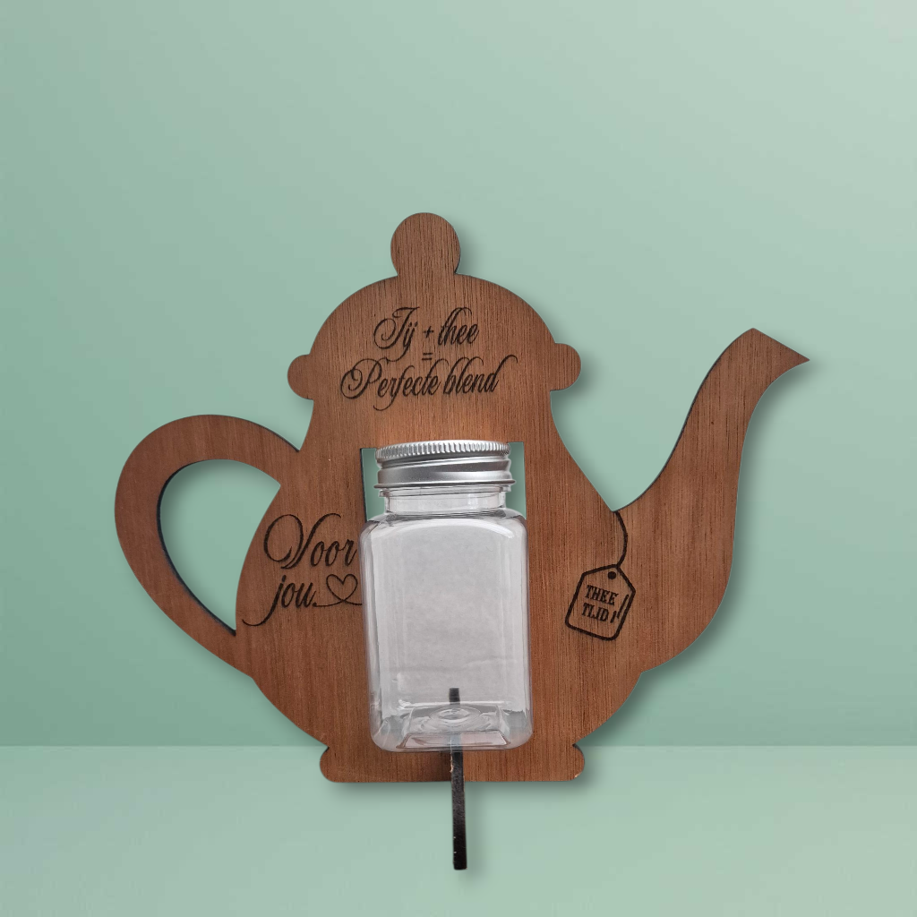 π« Houten Theepot met of zonder thee