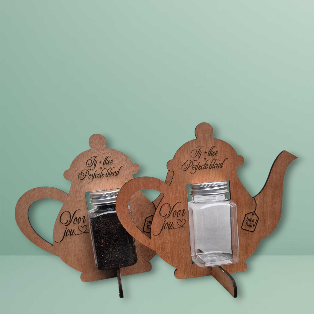 π« Houten Theepot met of zonder thee