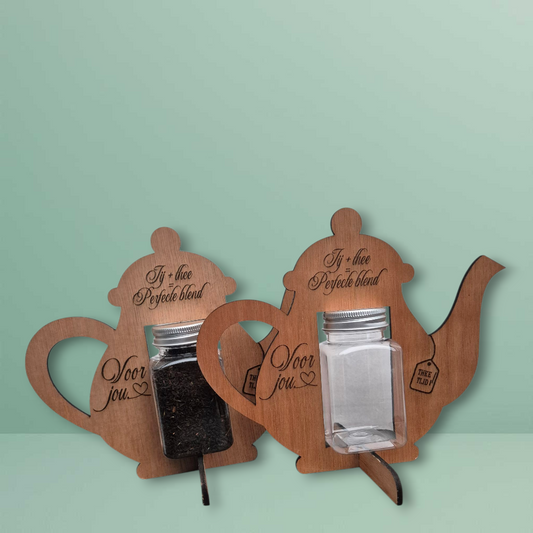 🫖 Houten Theepot met of zonder thee