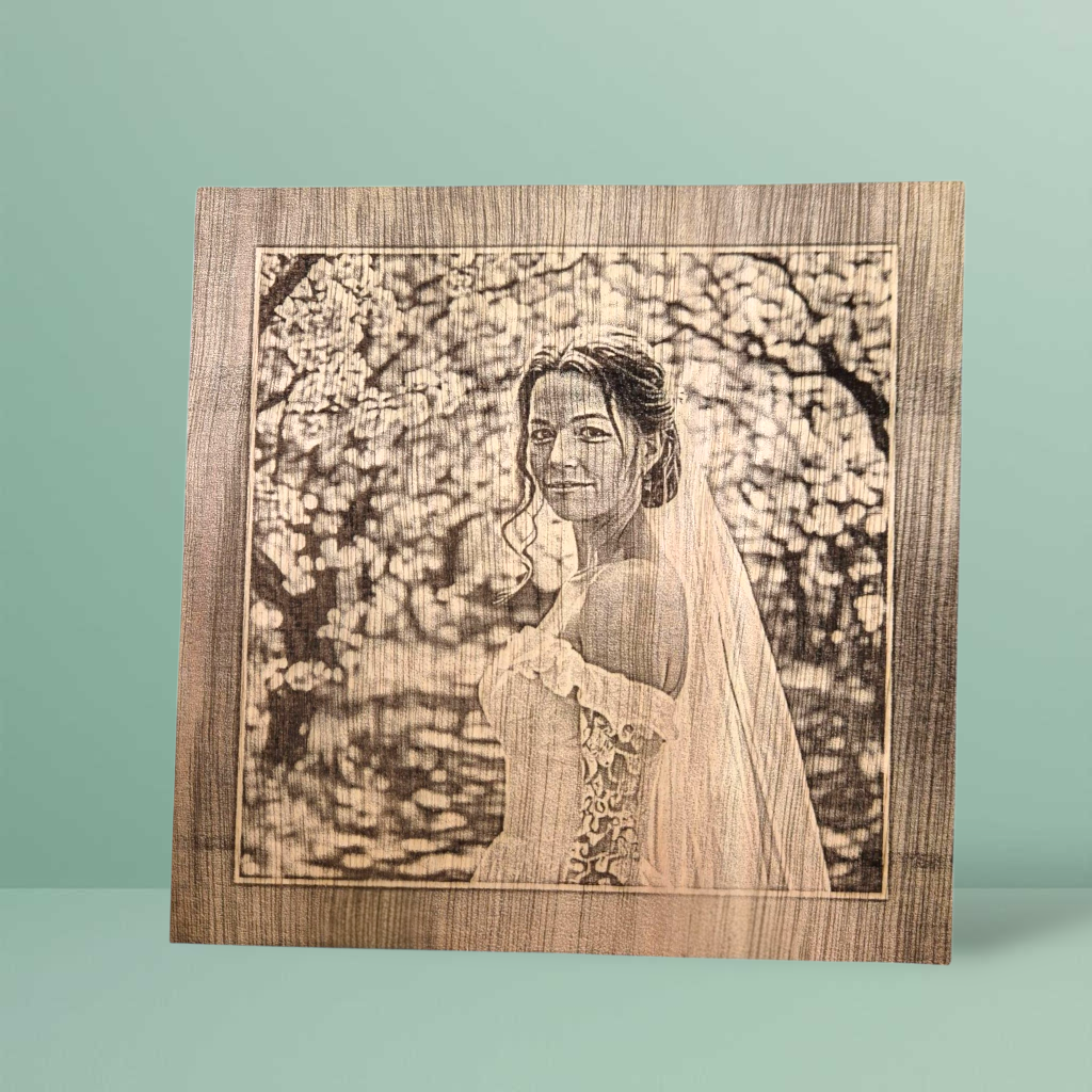 🪵Fotogravure op hout – vierkant