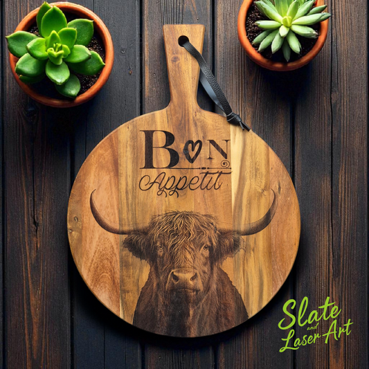 🥖 Acacia houten borrel-/deco plank