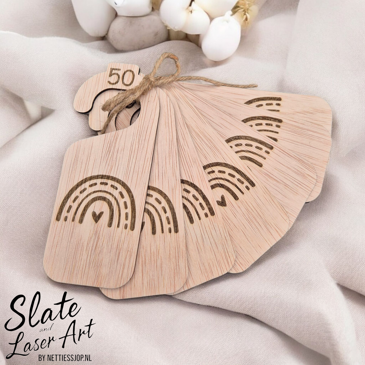 🌈 Boho Regenboog maatverdelers – set van 7