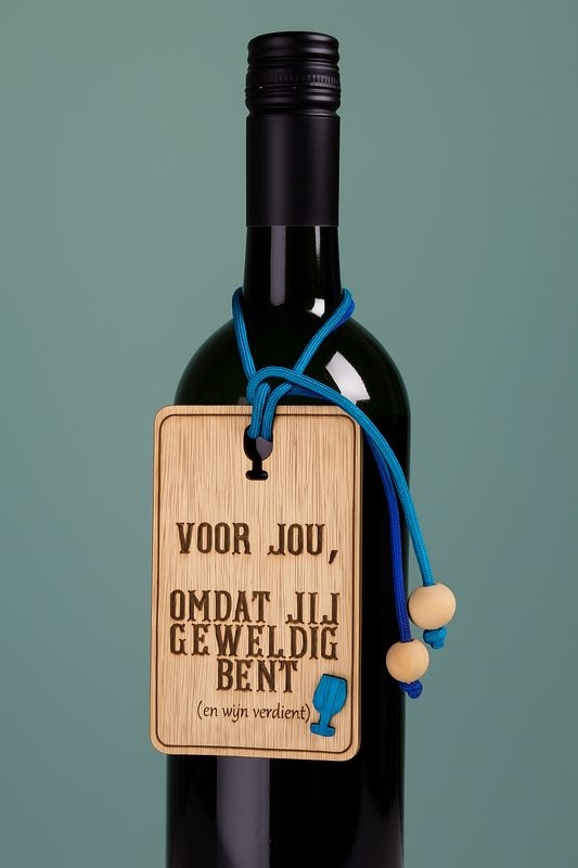 🍷 Wijn label – Personaliseer je fles!